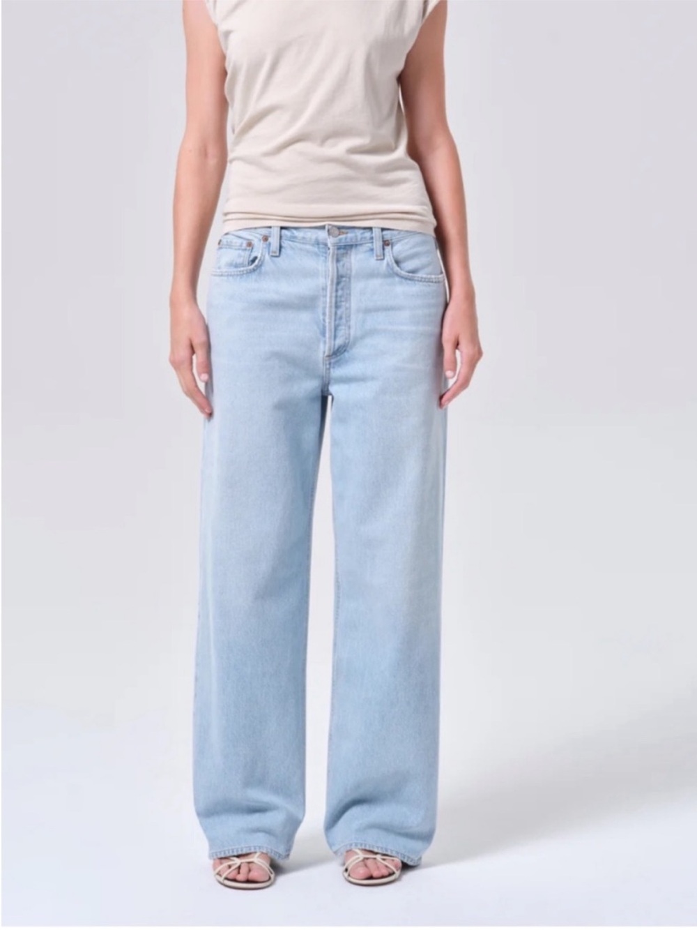 AGOLDE Low Slung Baggy Jeans in Force Size 26